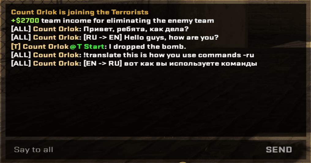 CS2 Translator in Action